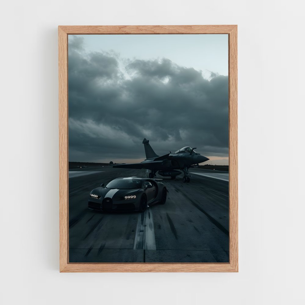 Poster Chiron Noir – affiche Bugatti (vue 4)